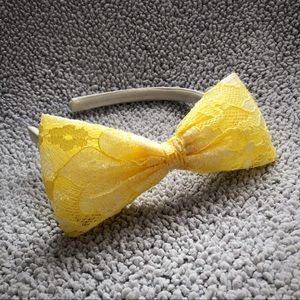 Girls Yellow Lace Headband 🎀